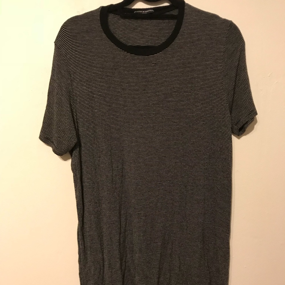 Brandy Melville gray/black striped mini dress